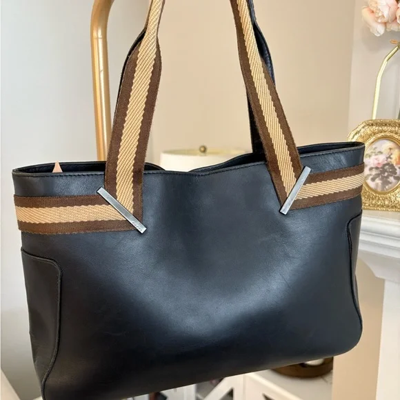 (EUC) Gucci Vintage Sherry Line Web Tote (Tom Ford Era) - Picture 4 of 11